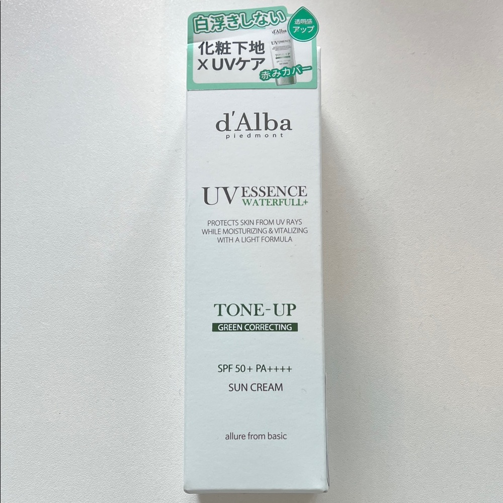 D’Alba UV Essence Waterfull+ Sun Cream - Green Correcting 35ml